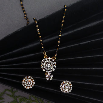 Aura Floral Halo Mangalsutra Set