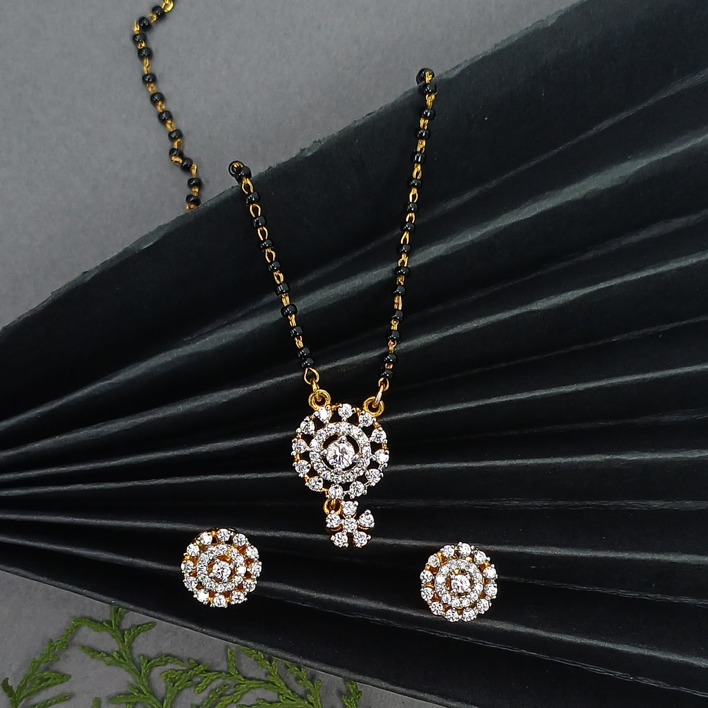 Aura Floral Halo Mangalsutra Set