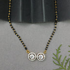 Gold Plated Double Solitaire Mangalsutra Set