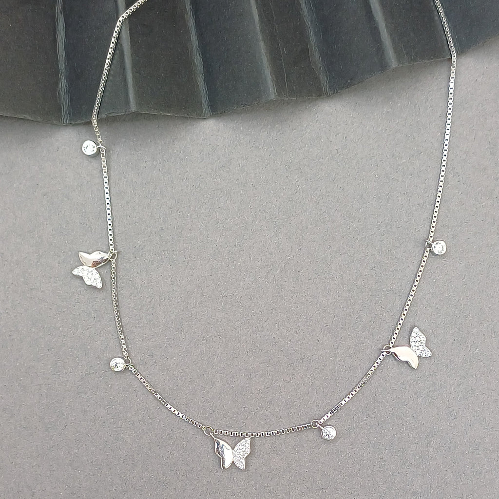 Luminous Silver Layering Necklace