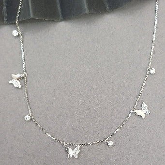 Luminous Silver Layering Necklace