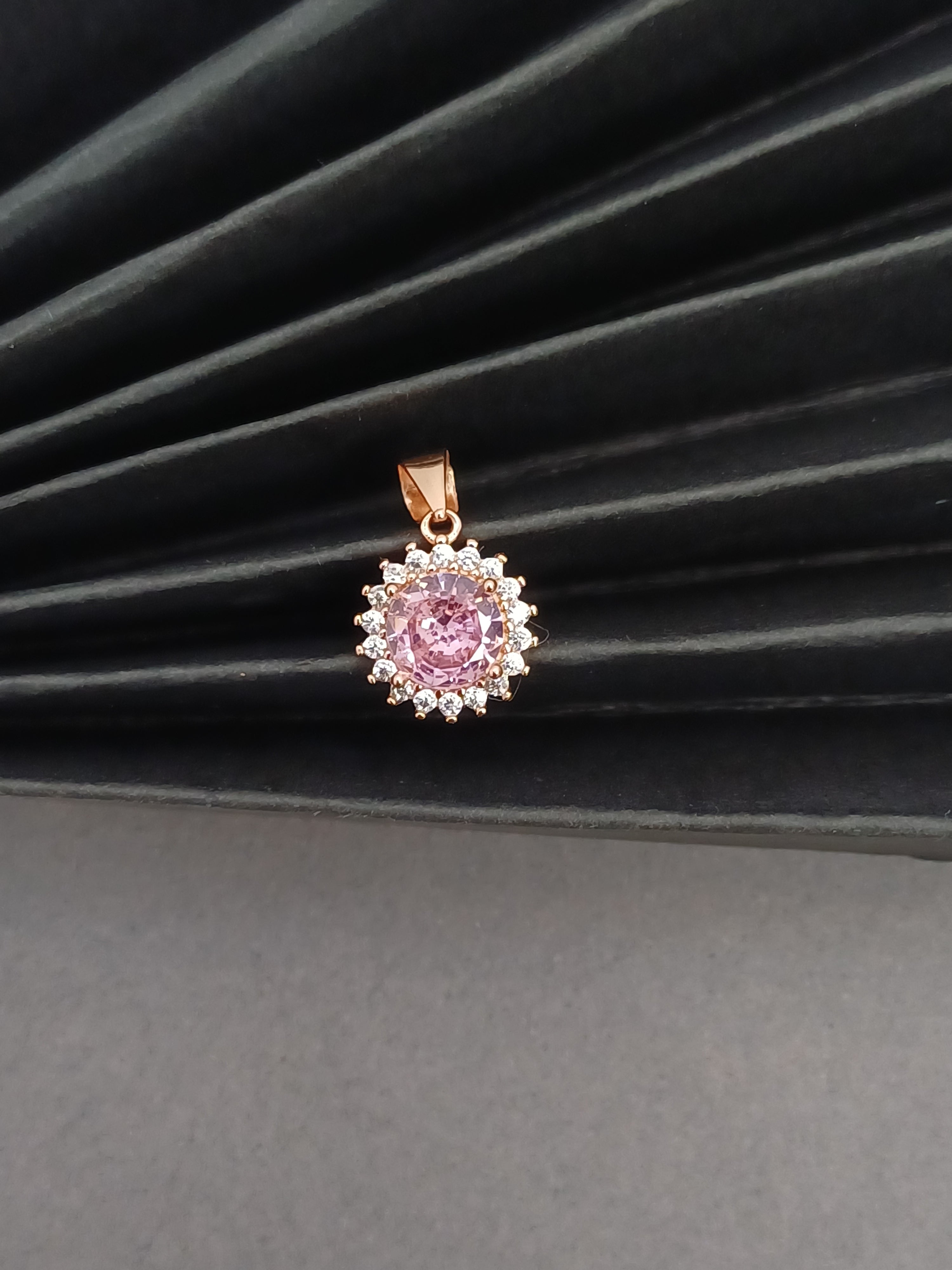 Lume Pink Sterling Silver Pendant