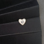 MOP Heart Silver Pendent