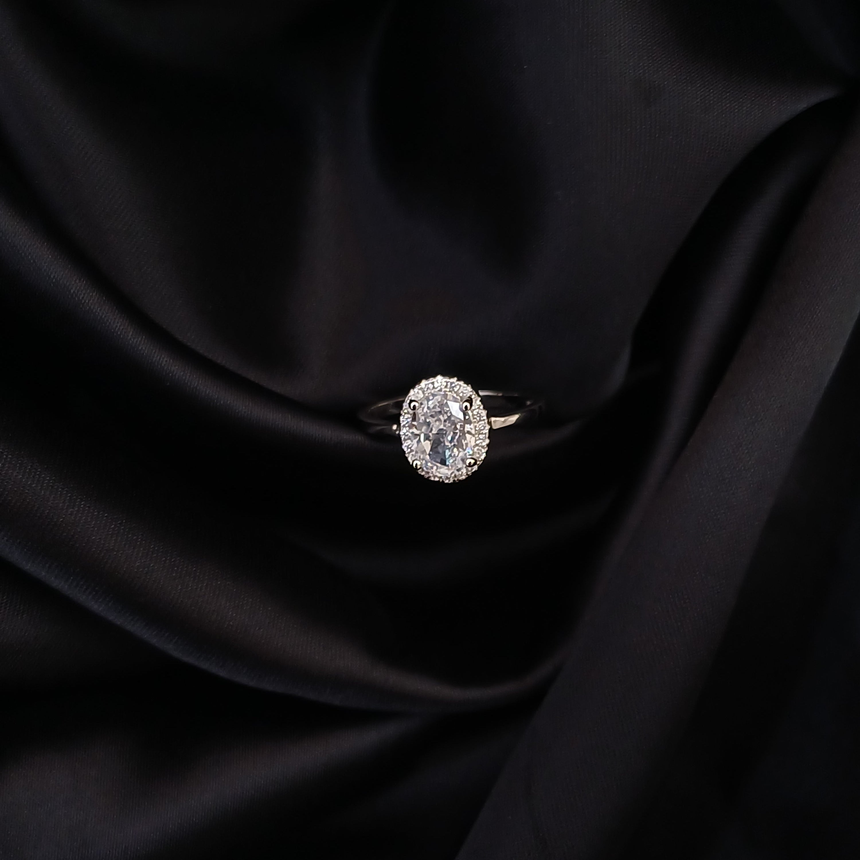 Signature Oval Halo Ring