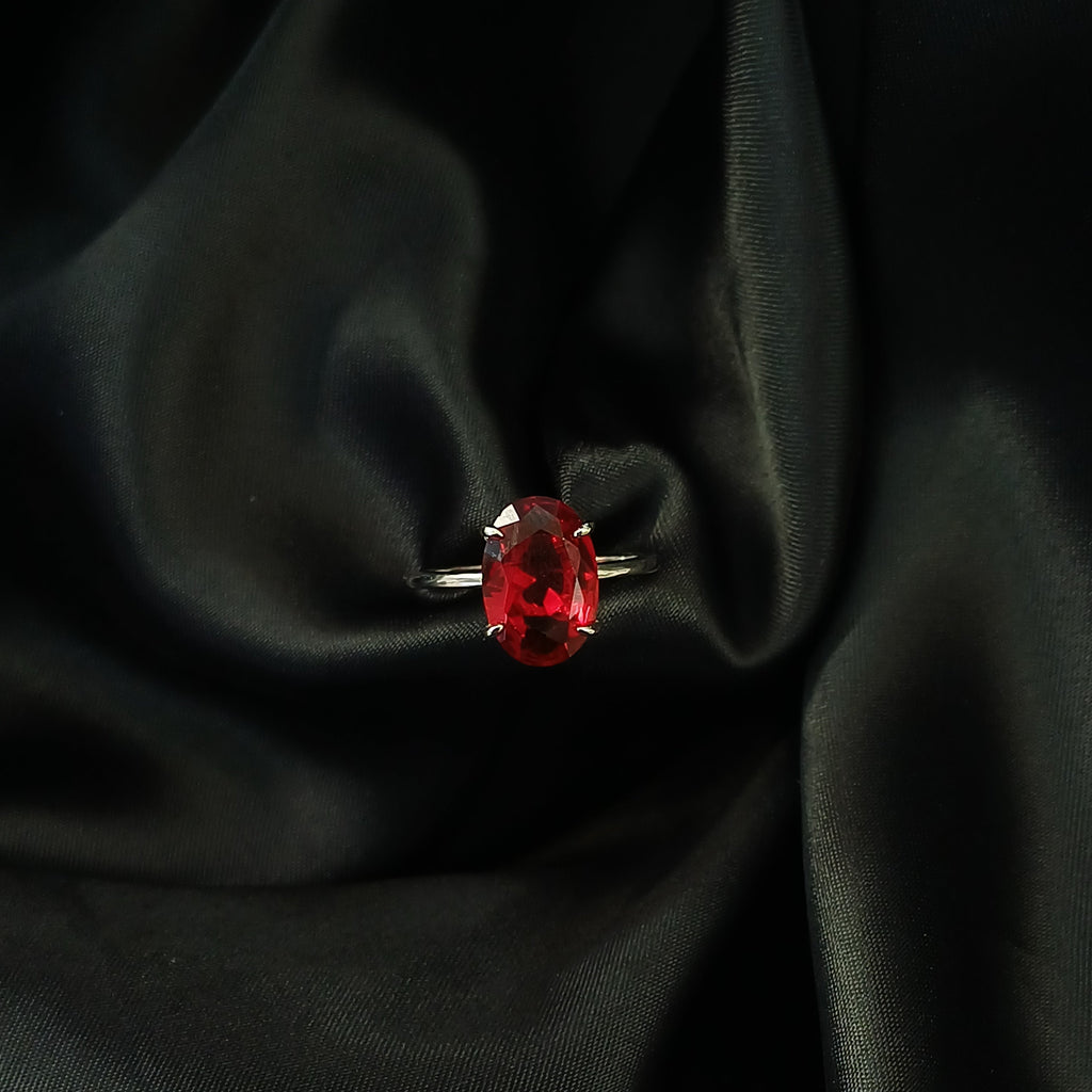 Royal Ruby Silver Ring
