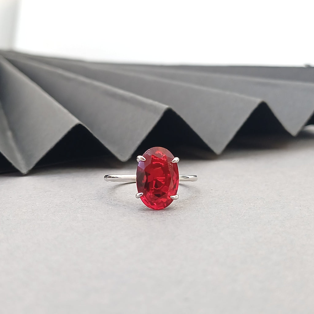 Royal Ruby Silver Ring