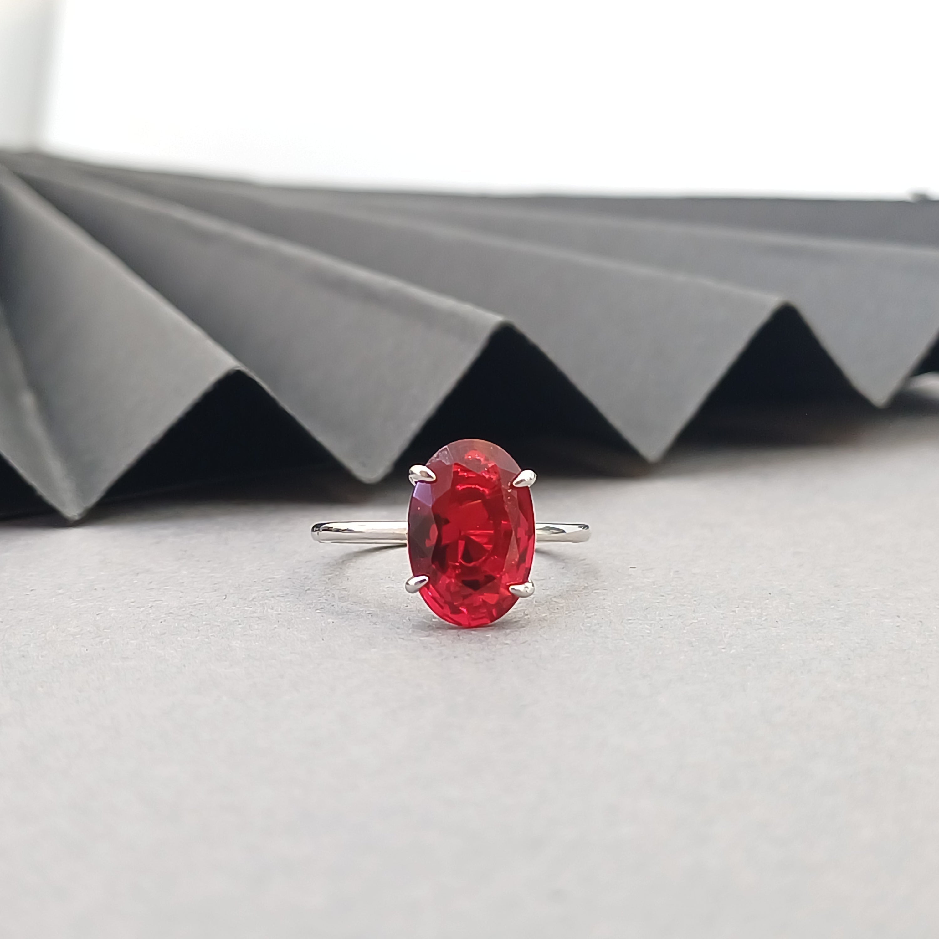 Royal Ruby Silver Ring