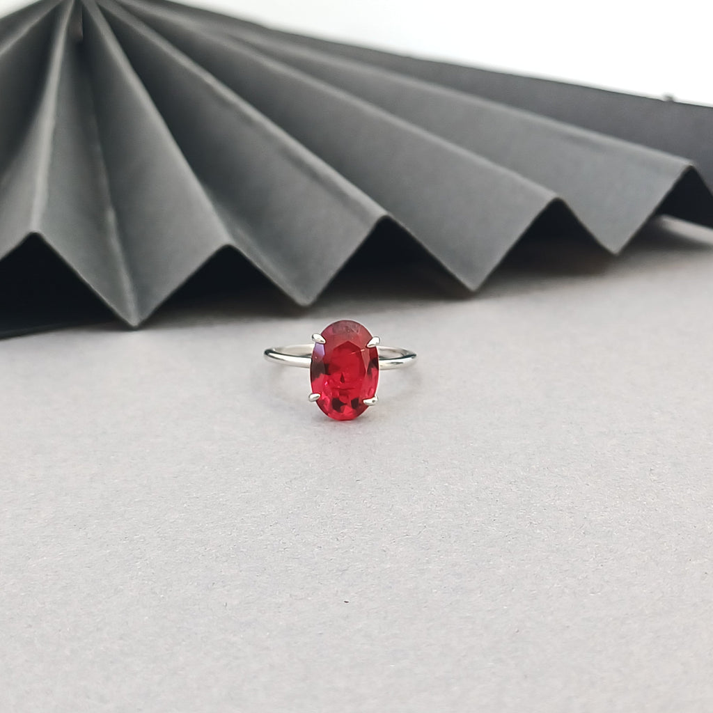 Royal Ruby Silver Ring