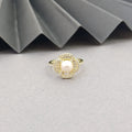 Luminous Clover Pearl Ring