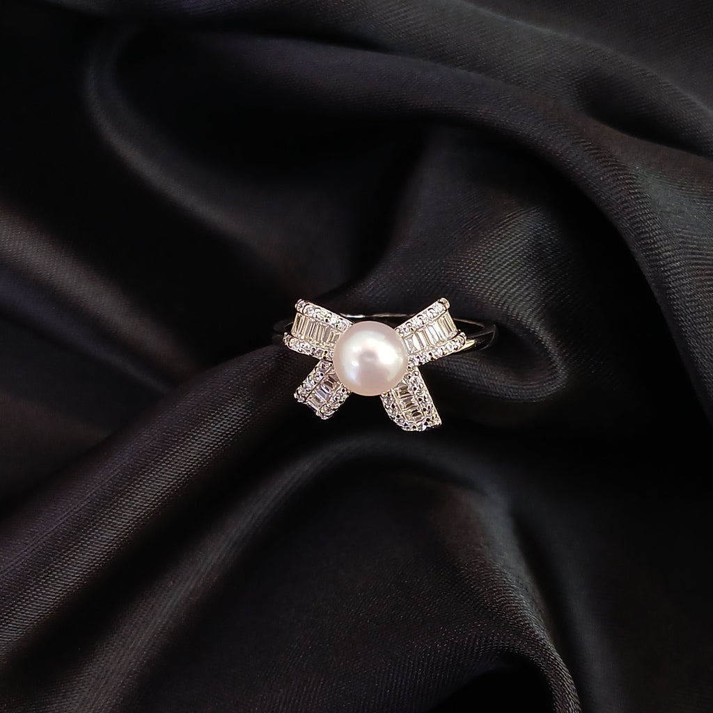 Audrey Bow Sterling Silver Ring