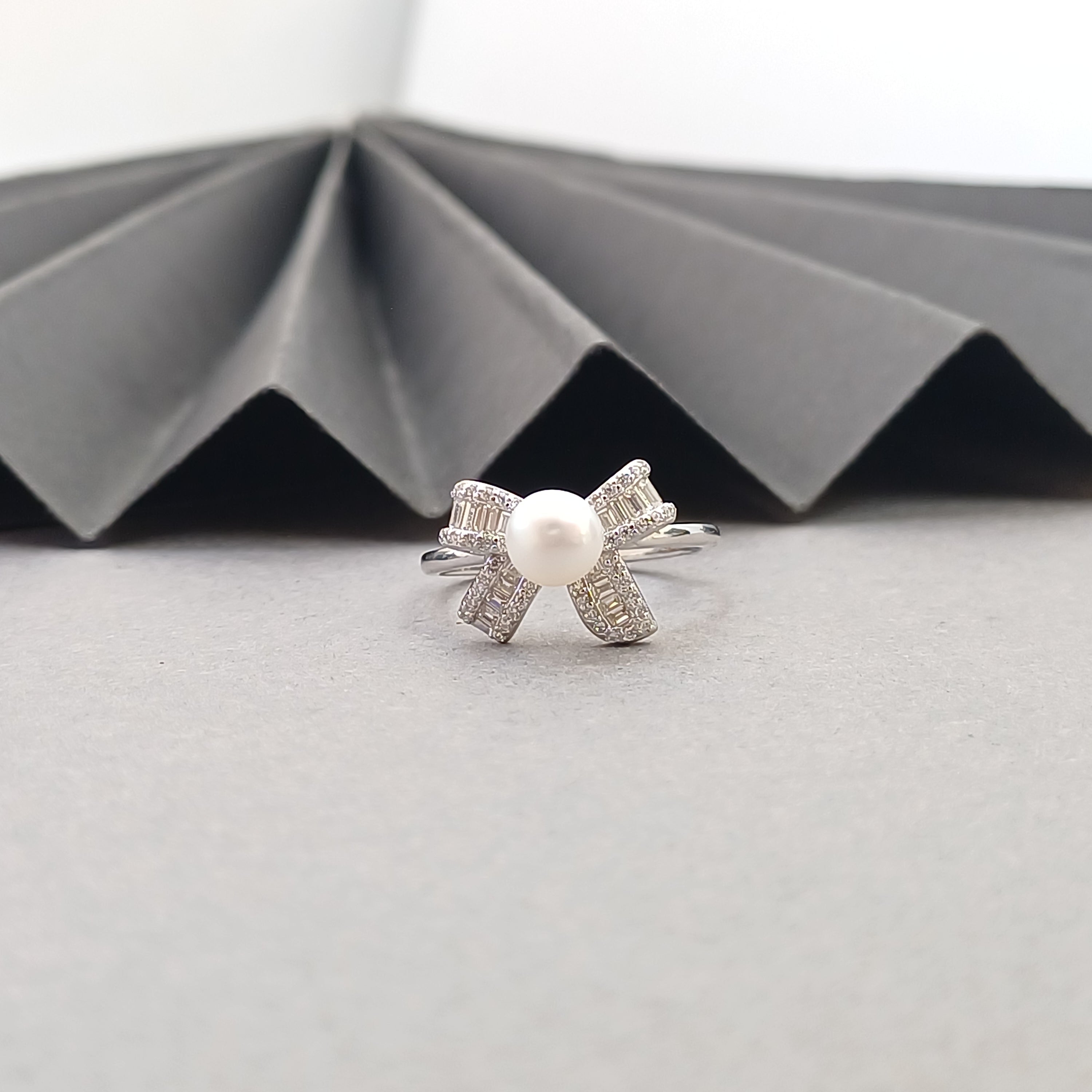Audrey Bow Sterling Silver Ring