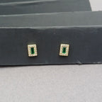 Vintage Ivy Baguette Earrings