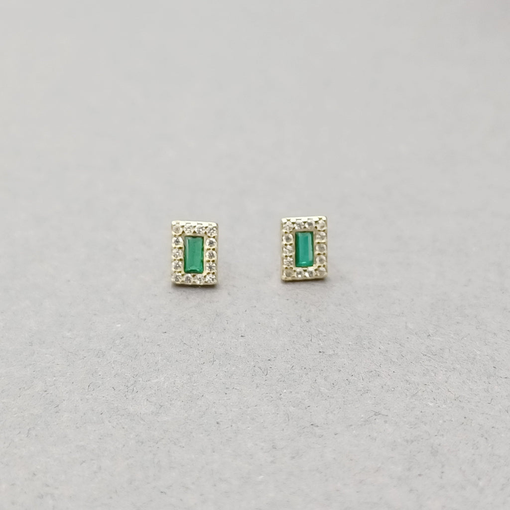 Vintage Ivy Baguette Earrings