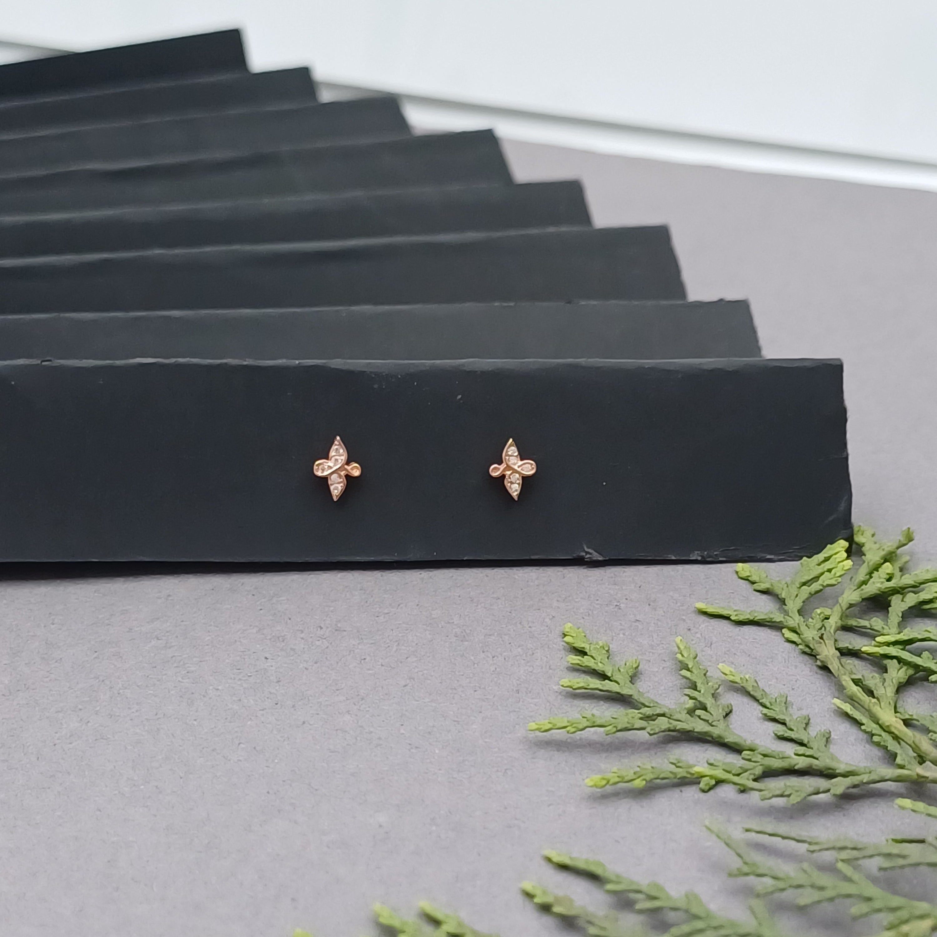 Whisper Cross-Petal Earrings