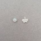 925 Silver Crown Earrings