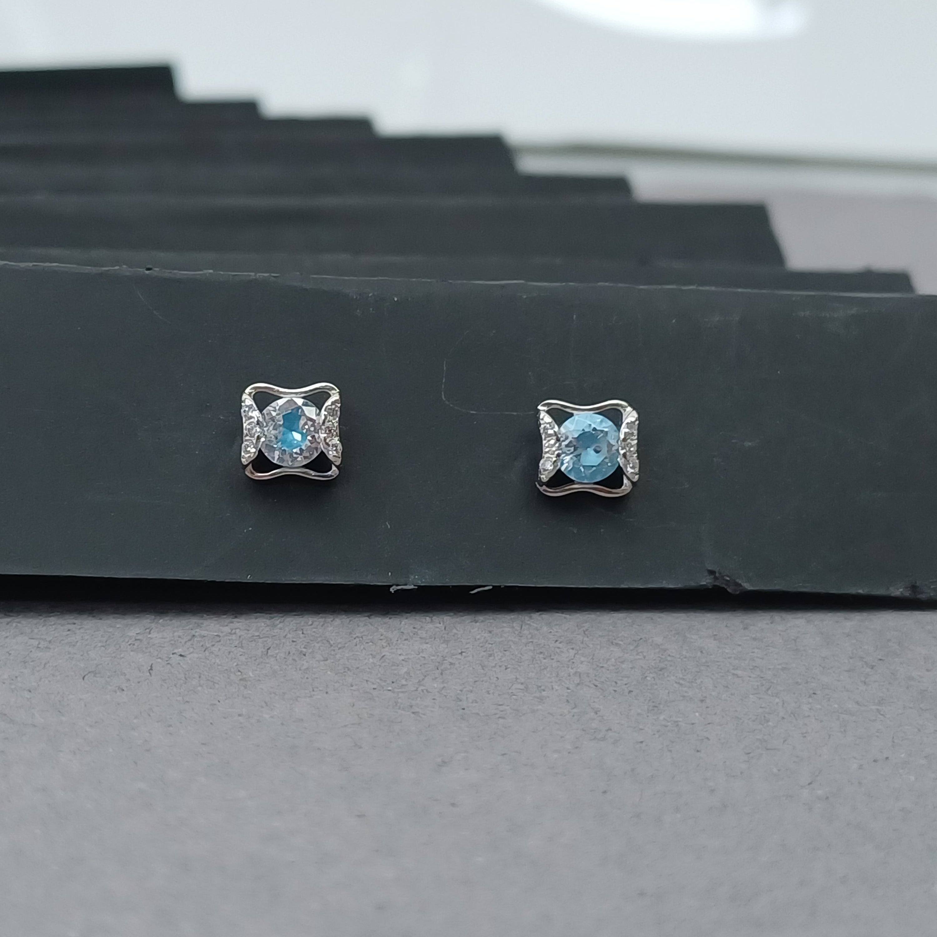Azure Embrace Sterling Silver Earring