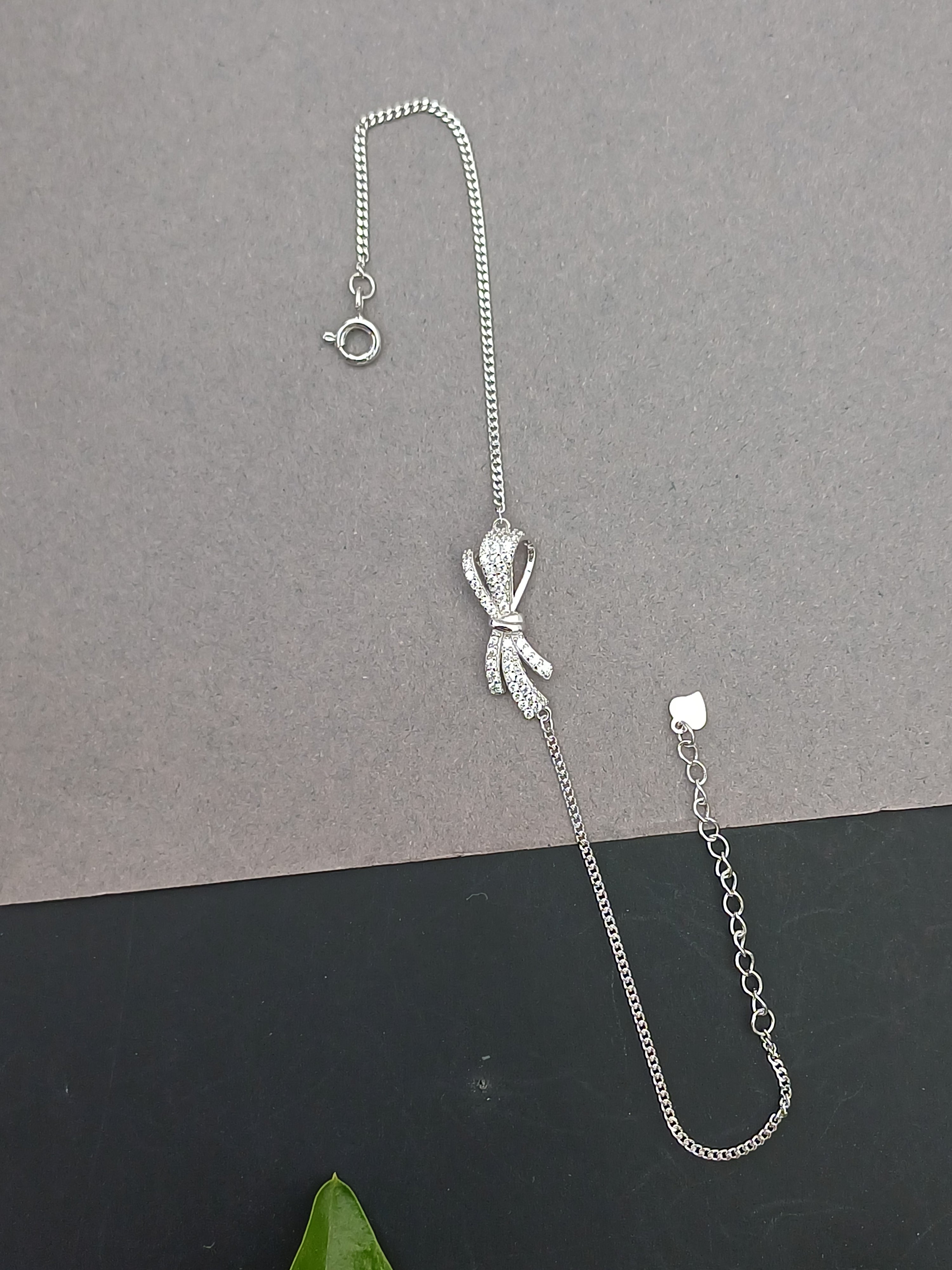 Bow & Bloom Sterling Silver Bracelet
