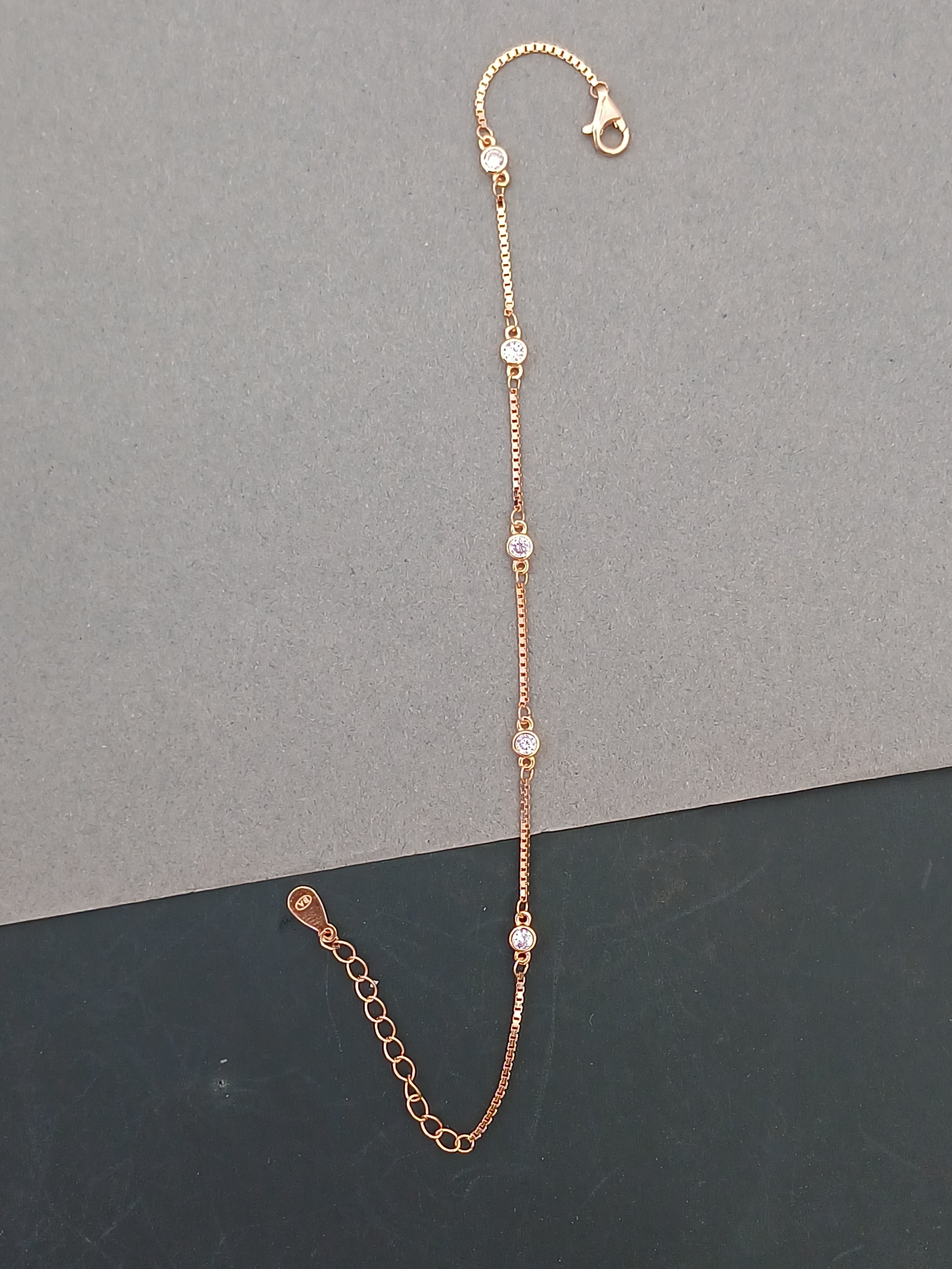 Signature Link Rose Gold Plated Bracelet
