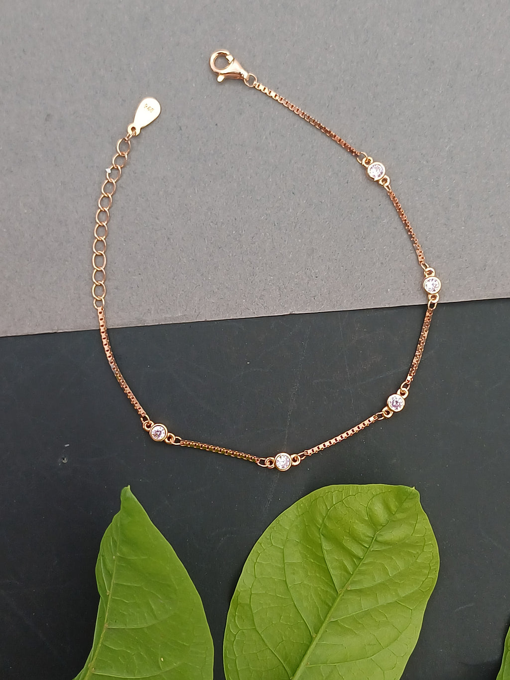 Signature Link Rose Gold Plated Bracelet