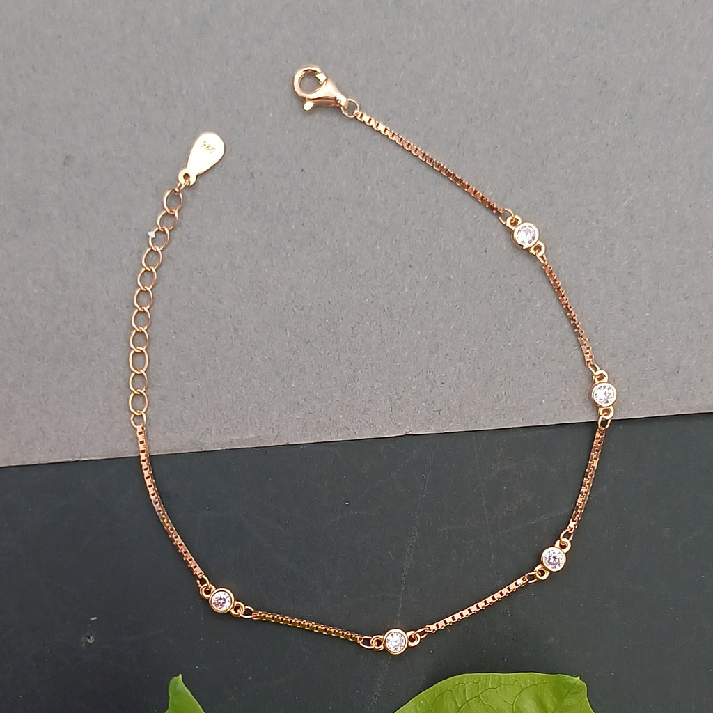 Signature Link Rose Gold Plated Bracelet