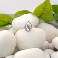 Serene Rosette Sterling Silver Ring