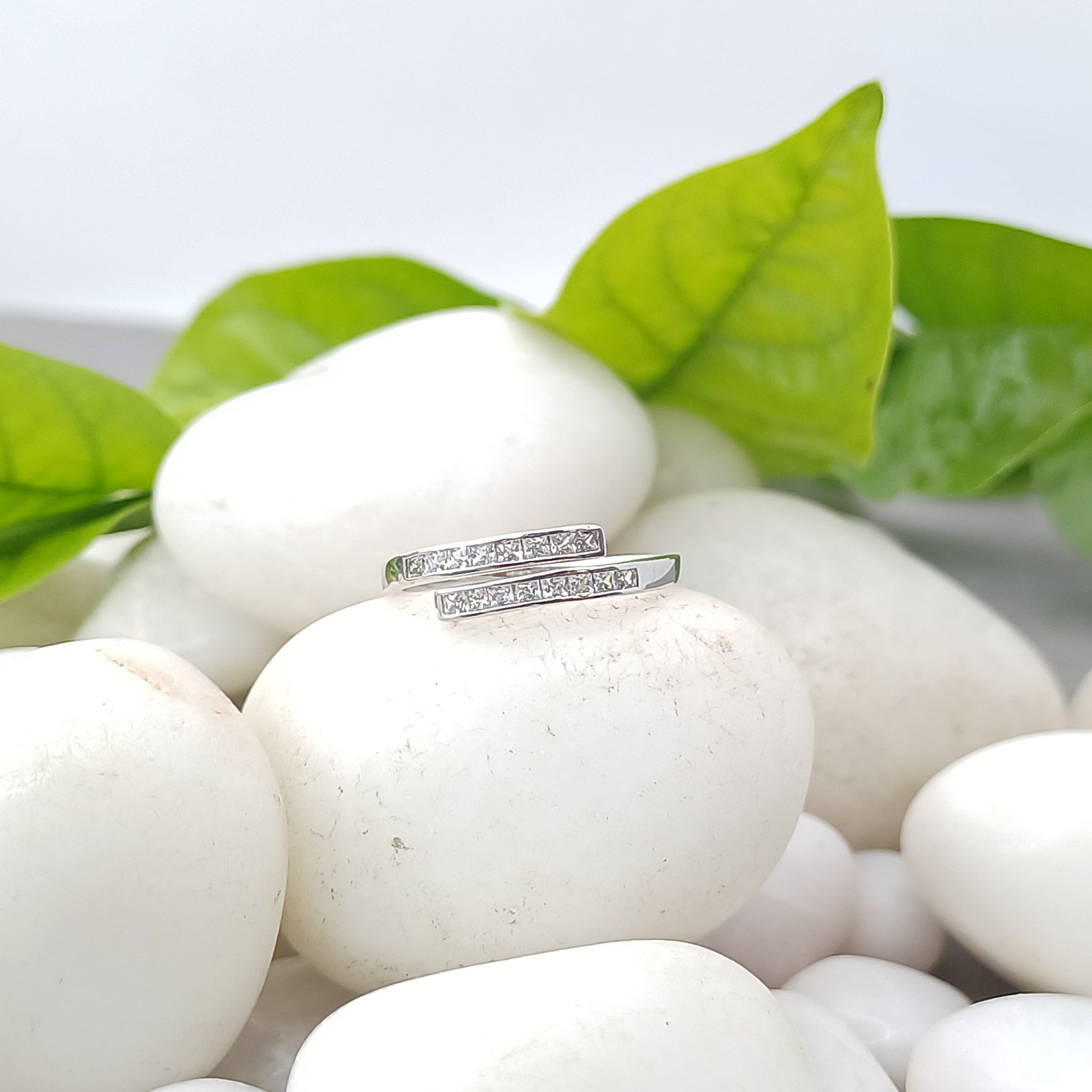 Dual Texture Open Ring