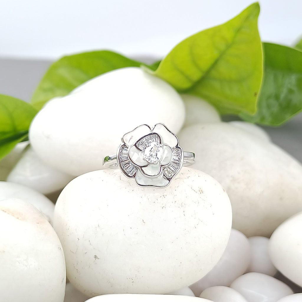 Luminous Enamel Flora Ring