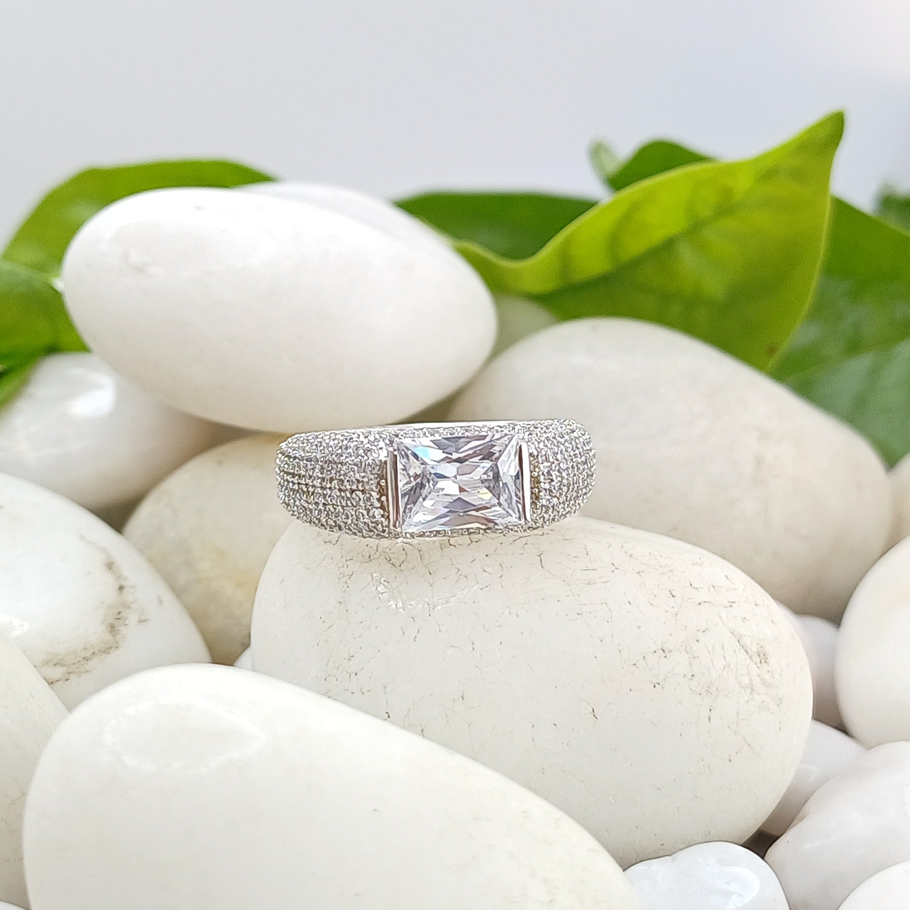 Lumina Rectangular Statement Ring
