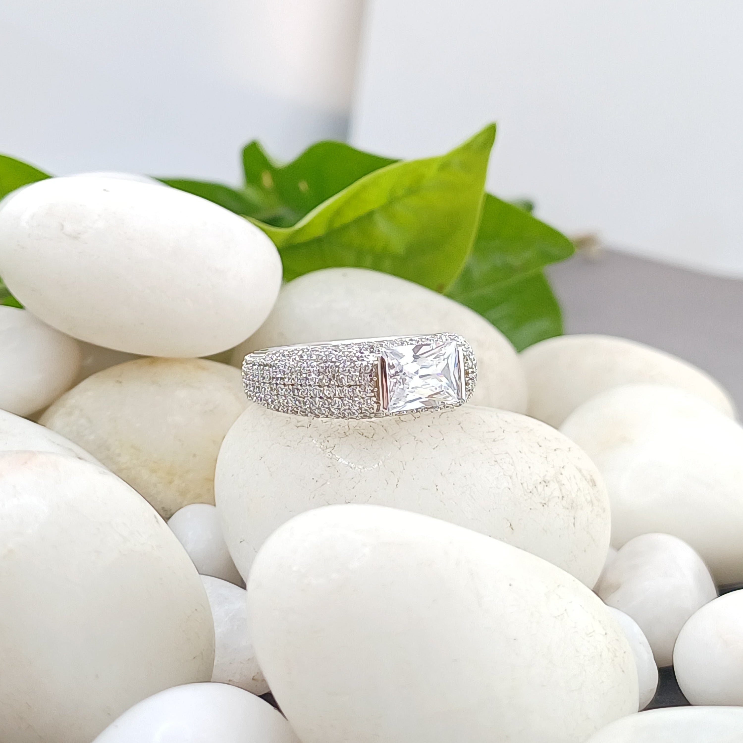 Lumina Rectangular Statement Ring