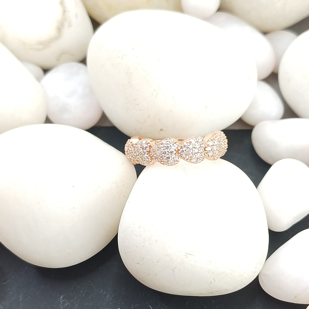 Rose Gold Heartstring Ring