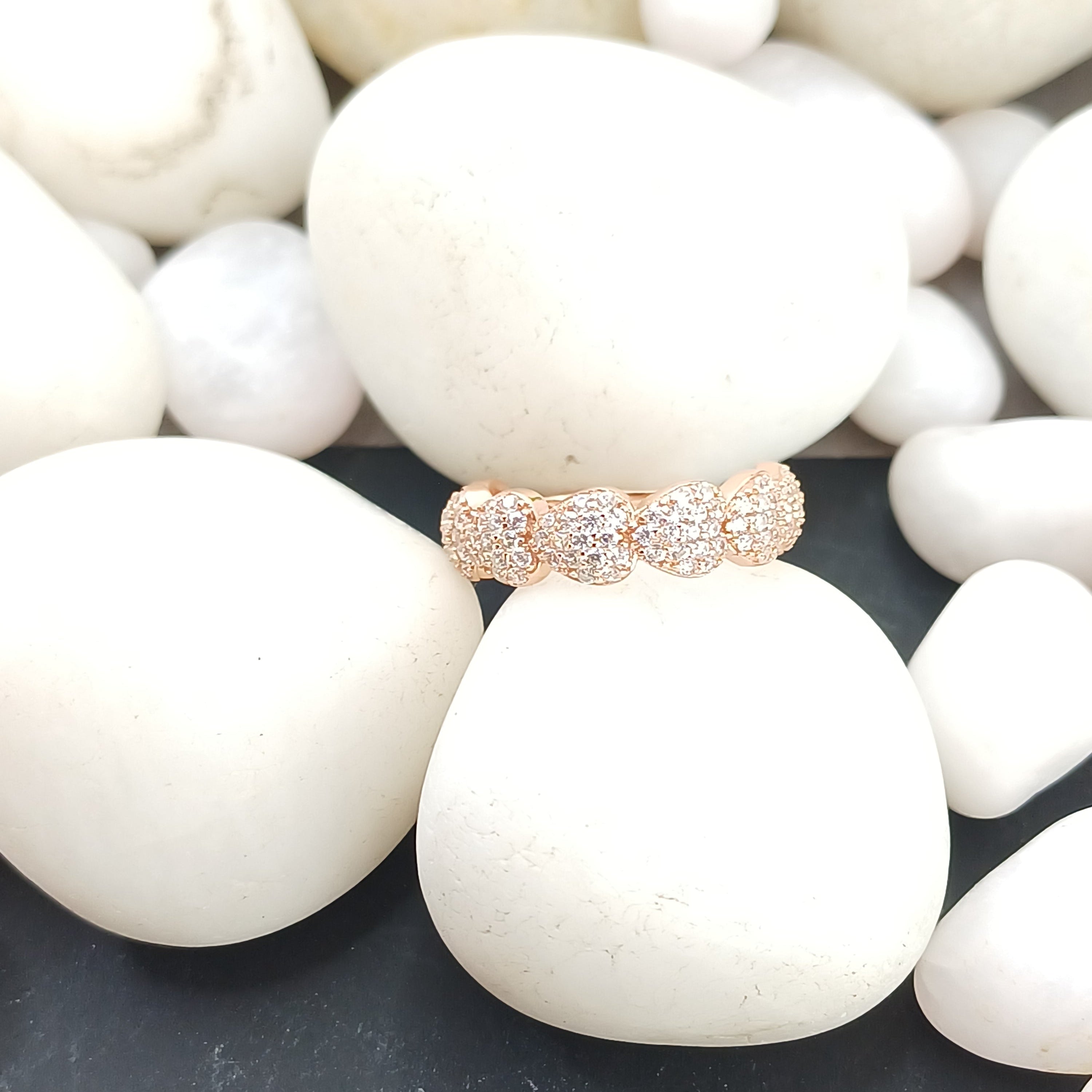 Rose Gold Heartstring Ring