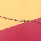 925 Sterling Silver Cylinder Bead Rakhi