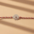 925 Silver Lotus Filigree Rakhi