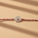 925 Silver Lotus Filigree Rakhi