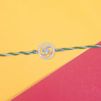 925 Silver Round Swastik Rakhi