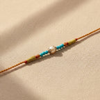 925 Silver Pricious Pearl Rakhi