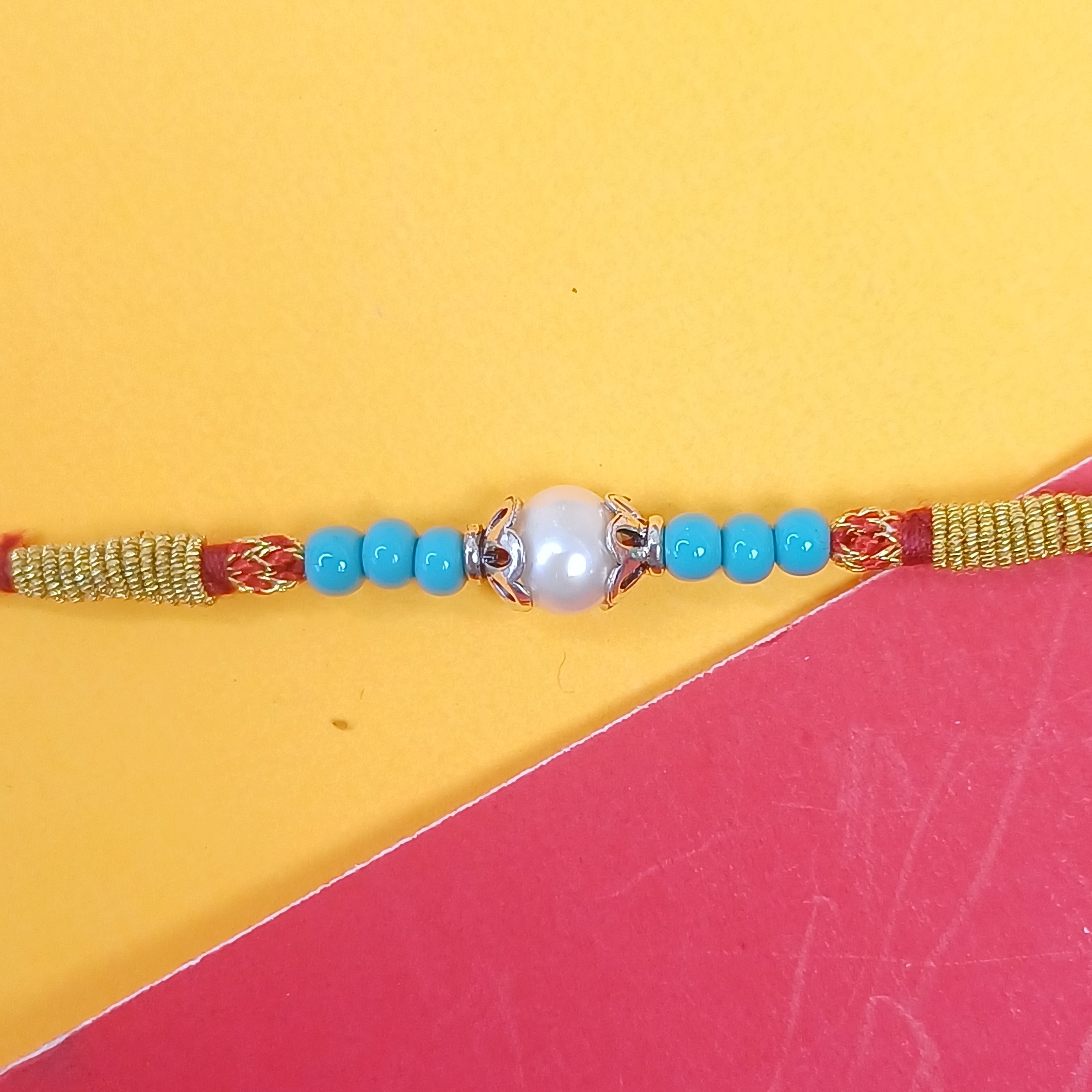 925 Silver Pricious Pearl Rakhi
