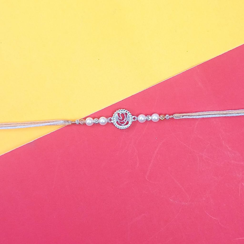 925 Silver Ganeshay Rakhi