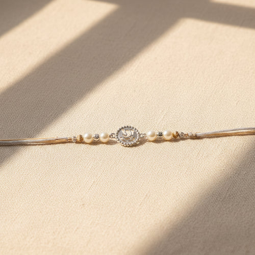 925 Silver Ganeshay Rakhi