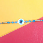 925 Silver Round Evil Eye Rakhi