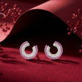 Lumina Lobe Sterling Silver Earring