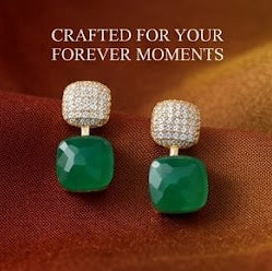 Emerald Elegance Drop Earrings
