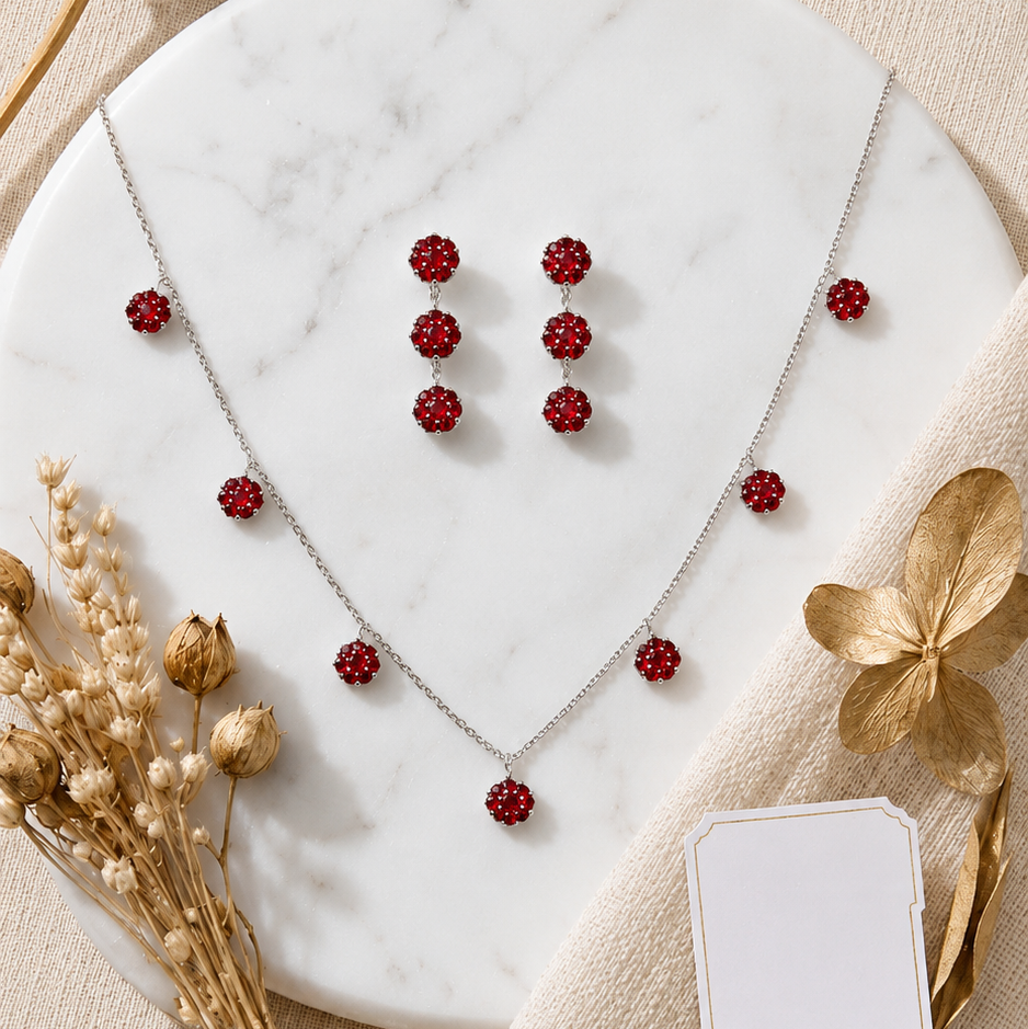 Twinkle Drop Necklace Set