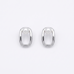 Fluid Pearl Sterling Silver Earring