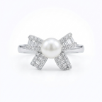 Audrey Bow Sterling Silver Ring