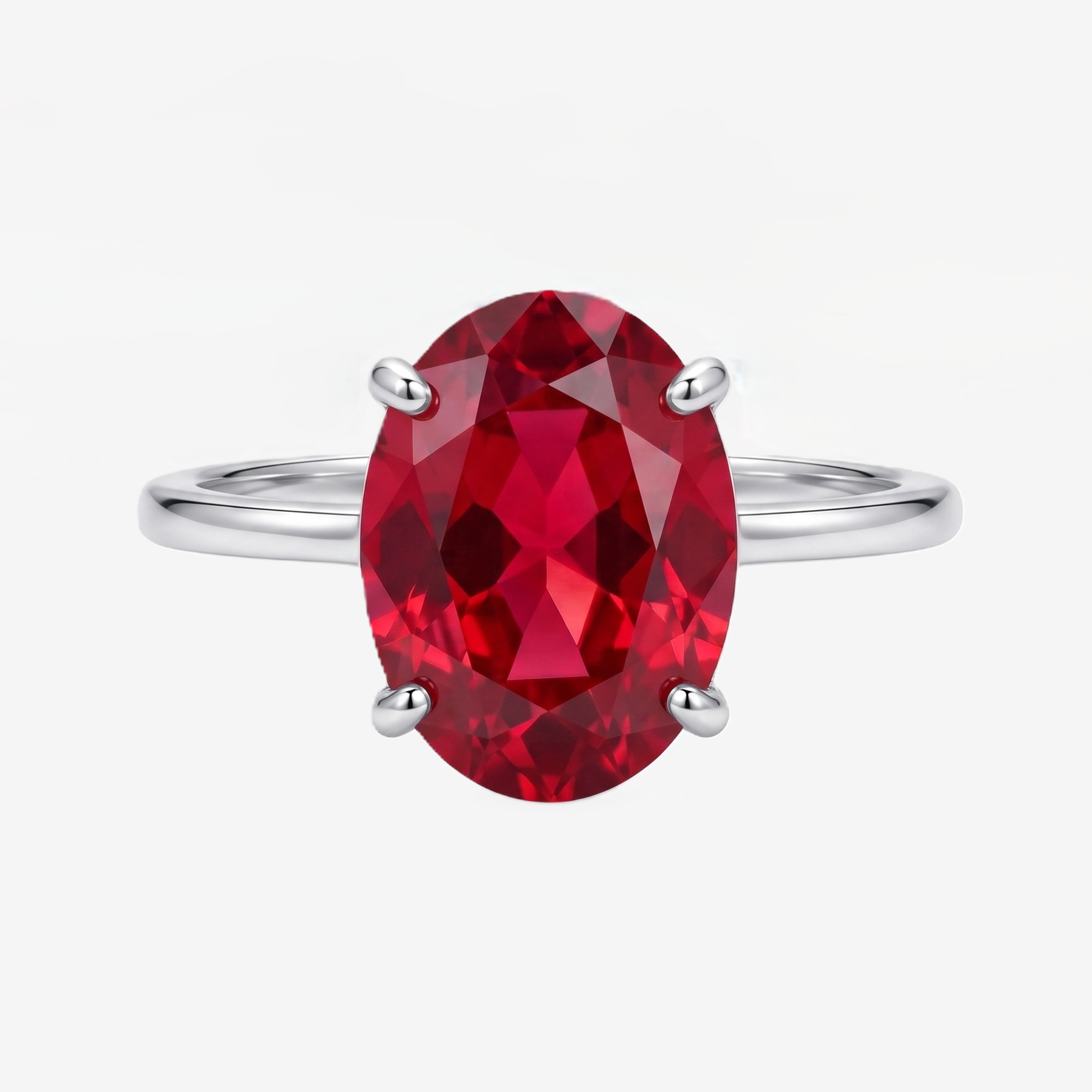 Royal Ruby Silver Ring