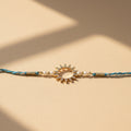 925 Silver Sunshine Gold Plated Rakhi