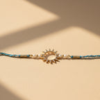 925 Silver Sunshine Gold Plated Rakhi