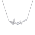 Aria Silver Butterfly Necklace