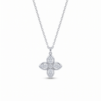 Aura Silver Clover Necklace